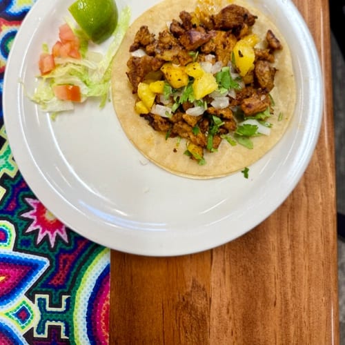 Tacos al pastor ala carta.