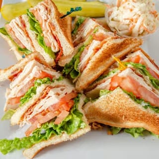 Turkey club sandwich