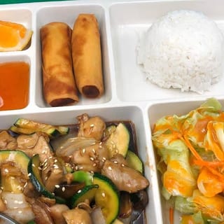 Chicken Teriyaki Plate (Ga Sot Den Com+Salad)