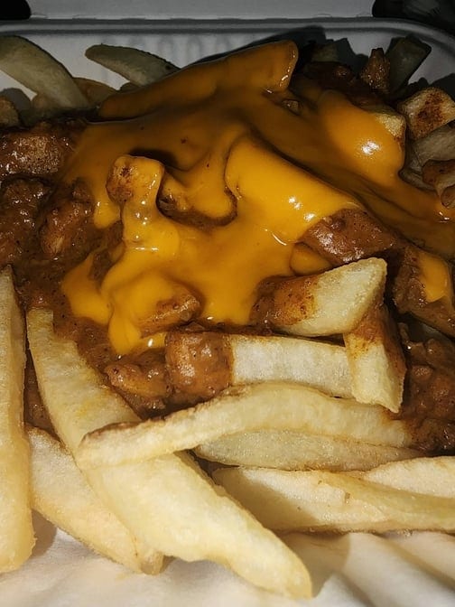 Large Chili Cheese Fries.