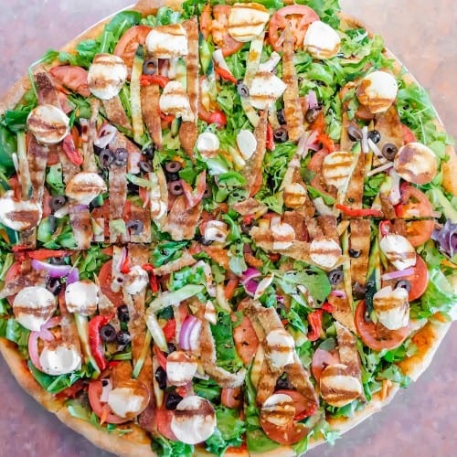 Salad Pizza.
