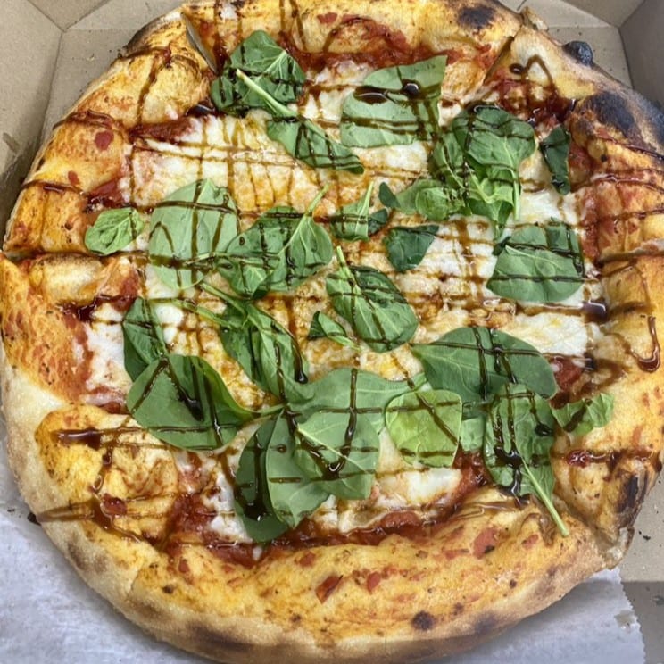 Spinach Pizza.