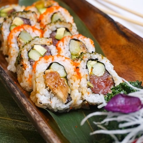 Spicy Octopus Roll.