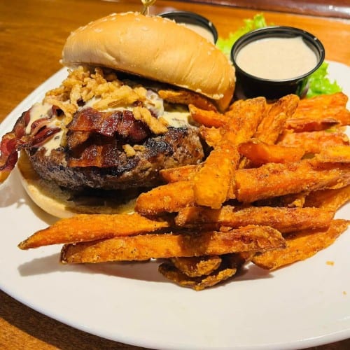 The All American Cheese Burger.