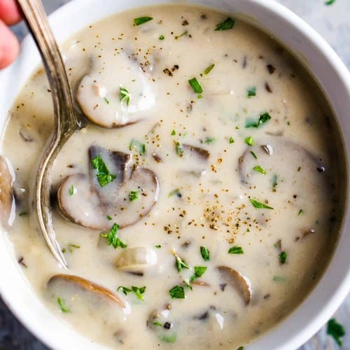 Cream of mushroom Soup.