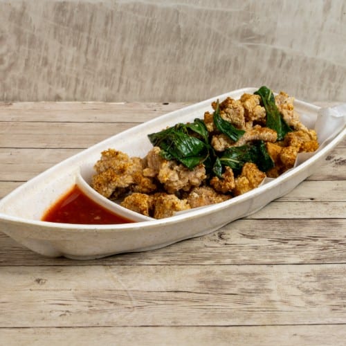 Basil Popcorn Chicken.