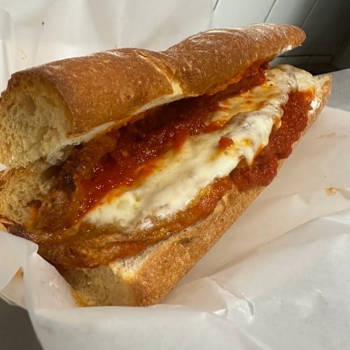 Eggplant Parmigiana Sub.