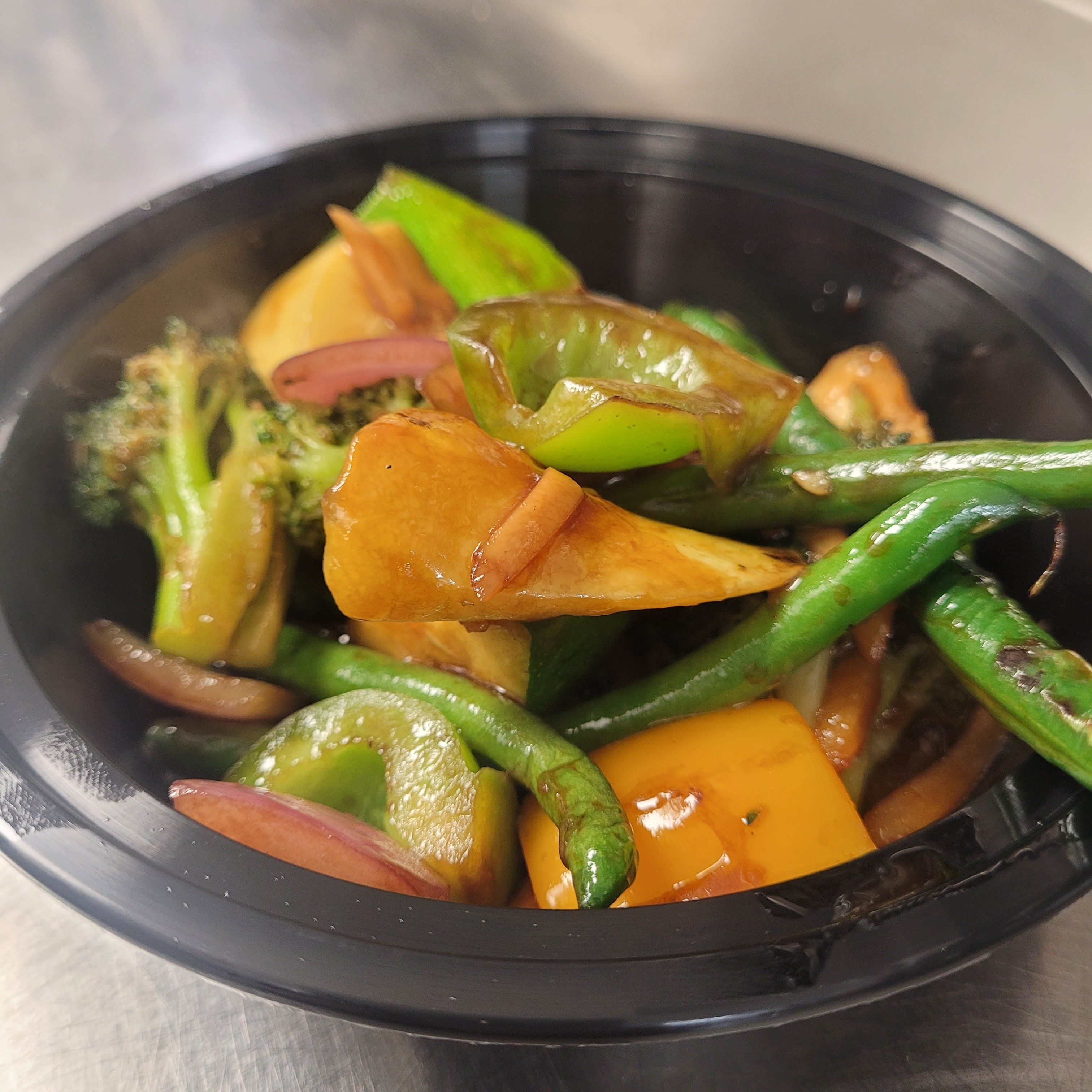 Wok Tossed Asian Vegetable Medley.