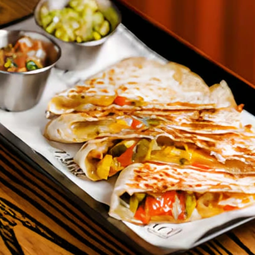 Veggie quesadilla.