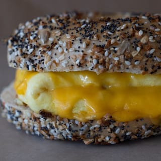 Egg and Cheese Bagel Sandwich