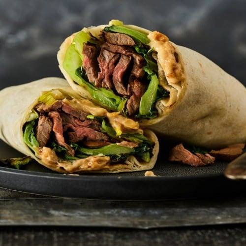 Beef Steak Wrap.