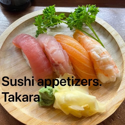 Sushi Appetizers.