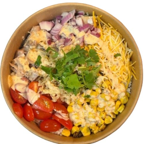 Asian Chipotle Chicken Bowl.