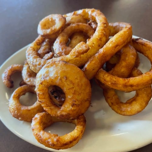 Beer Battered Onion Rings.