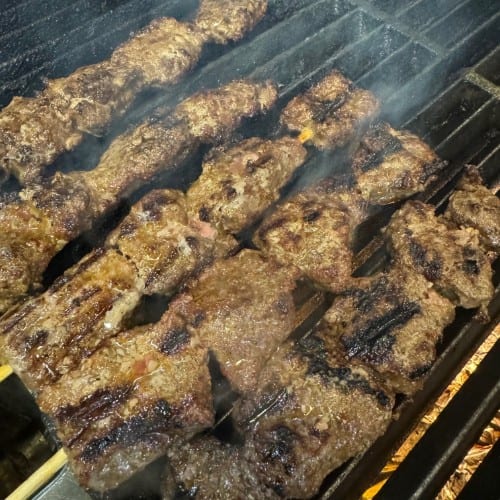 Spicy Beef Kebab.