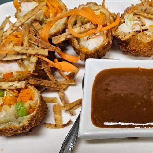 Shrimp and Scallop Rolls.