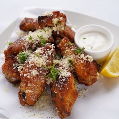 Italian Parmesan Garlic Wings.