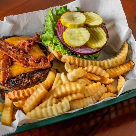 Half Pound Mick Burger.