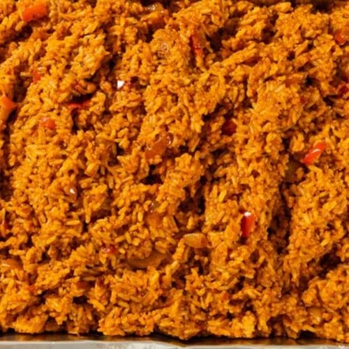 Lamb Jollof Rice.