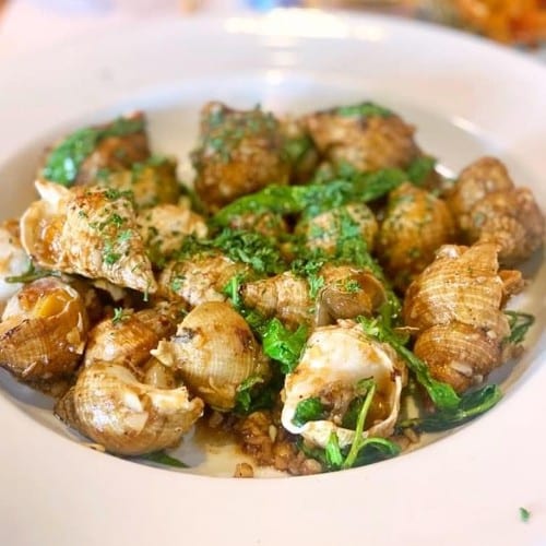 Sauté Garlic Butter Escargot.