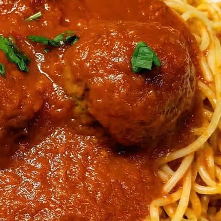 Meatballs Pasta.