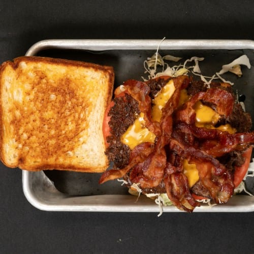 BLT Patty Melt Burger.