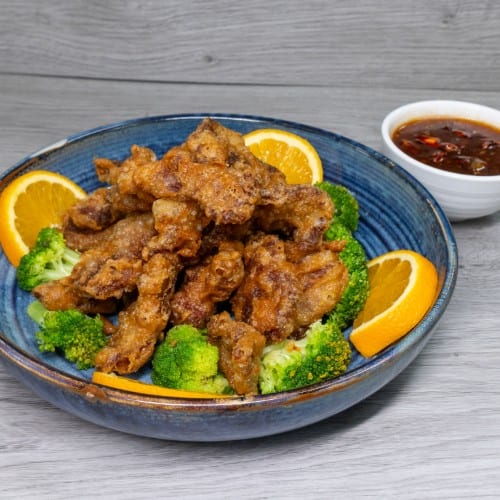 B6. Orange Beef (Spicy).