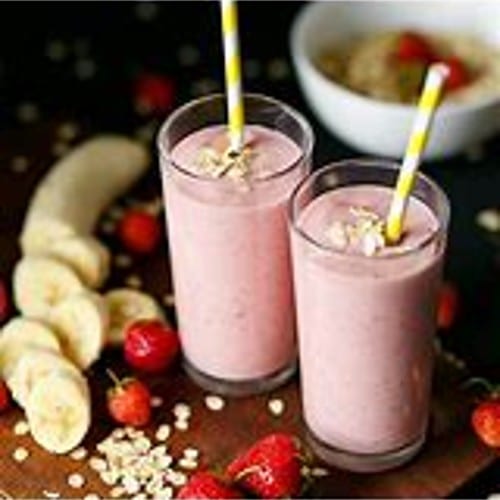 Strawberry Banana Smoothie.