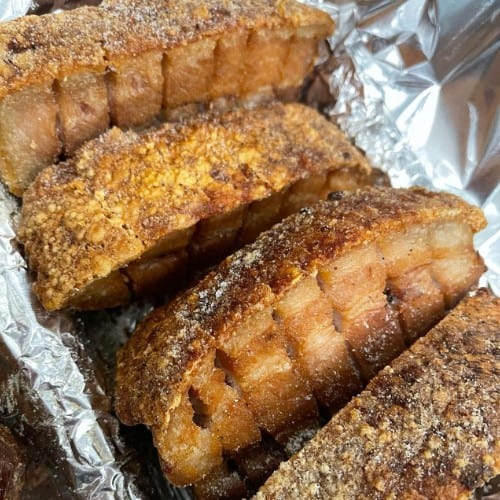 Fried Pork Belly 튀김 삼겹살.