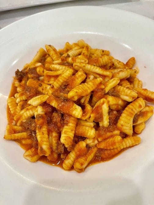 Cavatelli Bolognese.
