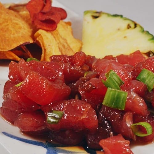 Hawaiian Ahi Poke - Gluten Free.