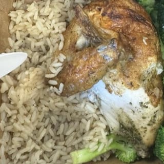 Roasted Pulled Chicken Over Rice