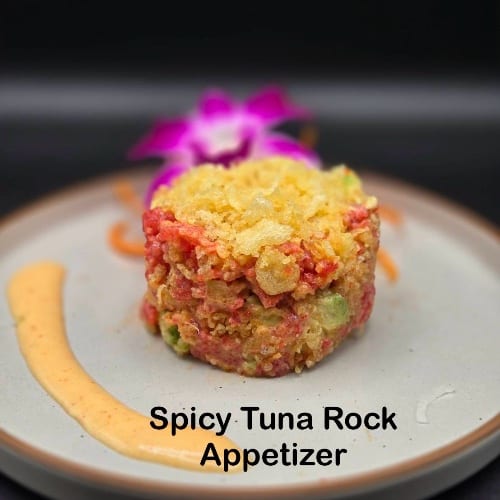 Spicy Tuna Rock appetizer.