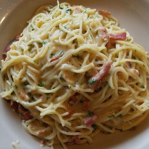 Angel Hair Carbonara.