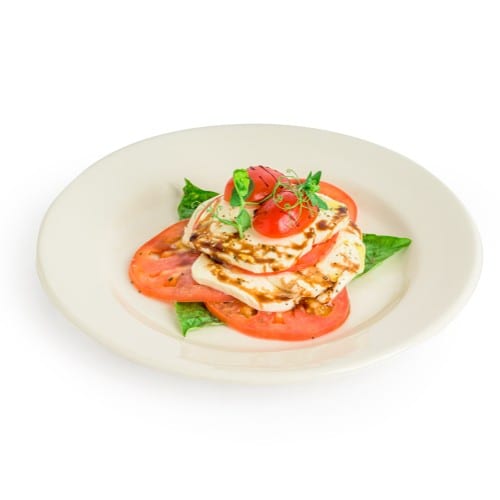 Fresh Mozzarella, Tomato & Basil Salad.
