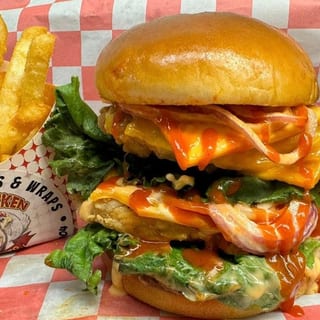 Double-Decker Spicy Chicken Sandwich Meal