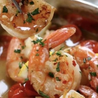 Spicy Drunken Shrimp Scampi