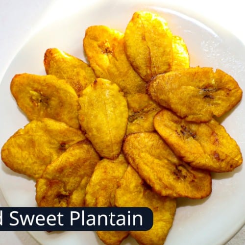 Fried Plantains Side.