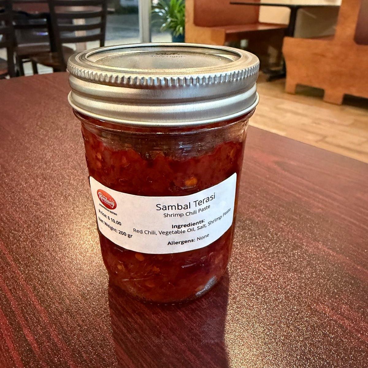 Sambal Terasi in a Jar.