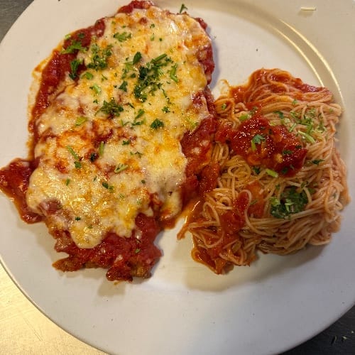 Shrimp Parmigiana.