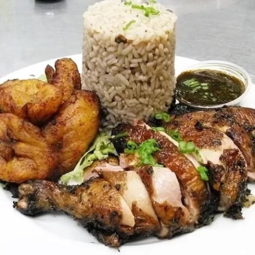 Jerk Chicken  Meal.