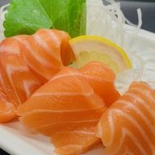 Salmon Sashimi.