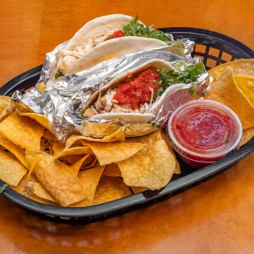 Once-A-Brave Chicken Tacos.