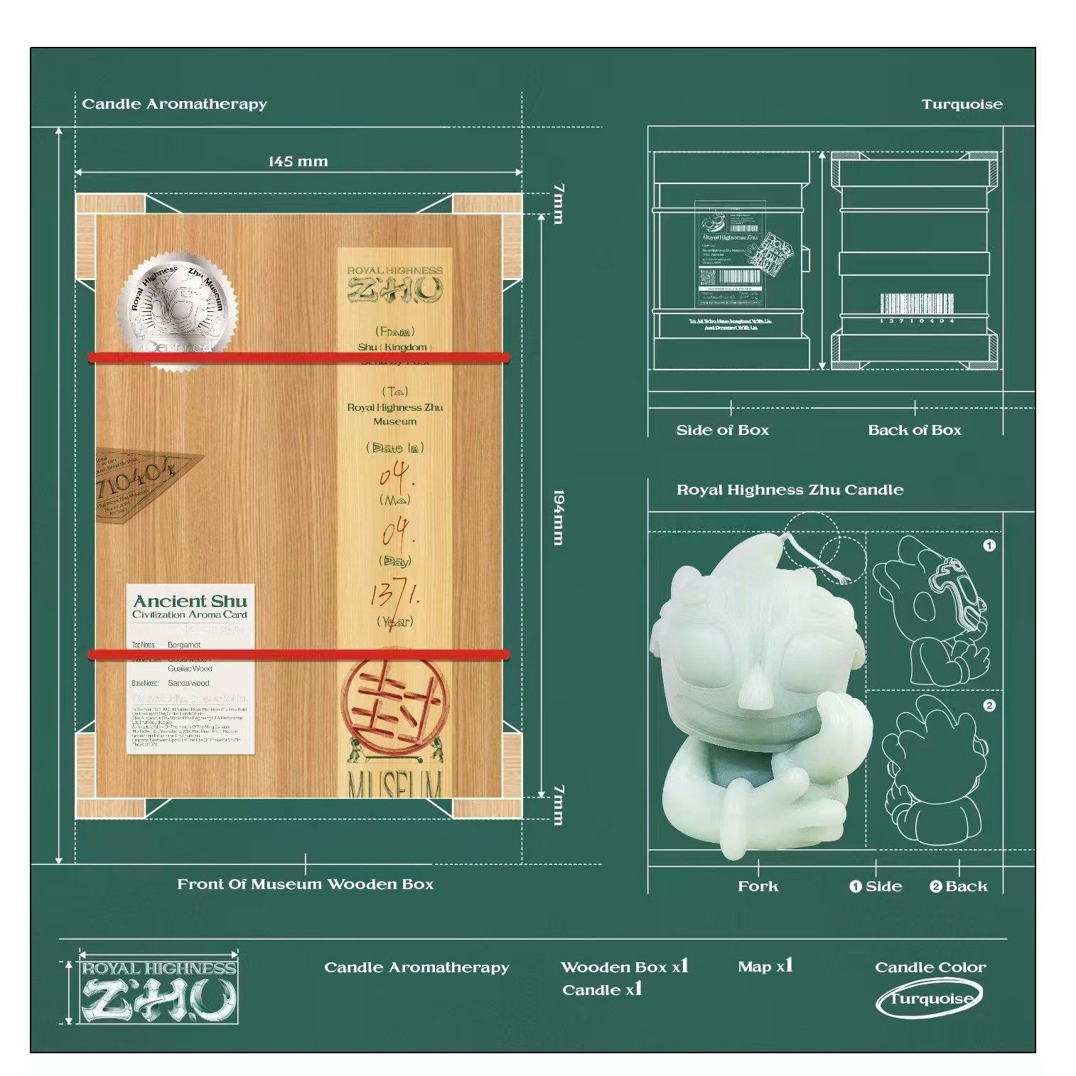 Ancient Shu Time Candle 蜀光秘语 - 佛手柑雪松.