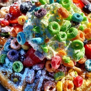 Cereal Waffles (Fruit Loops)