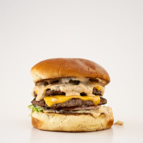 Double Student Smash Burger.