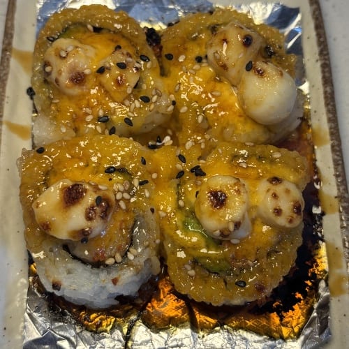 Baked Scallop Roll.