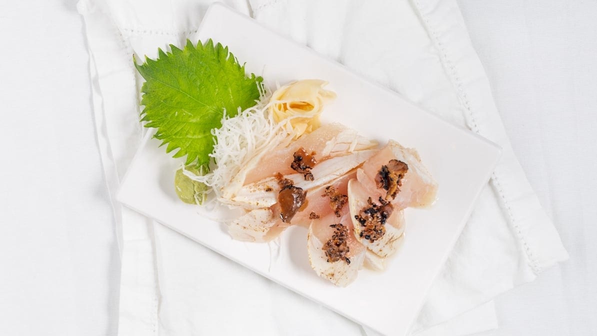 Truffle Albacore Sushi.