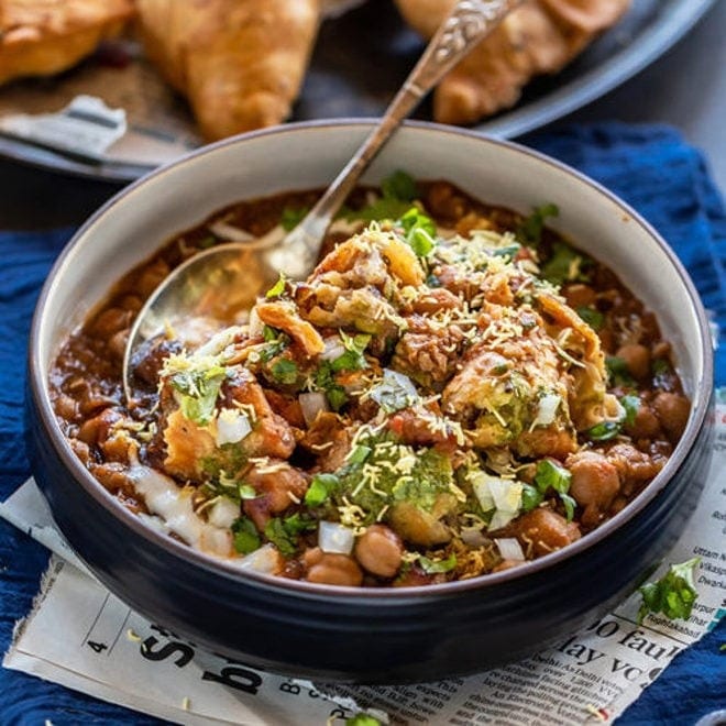 Samosa Chaat.