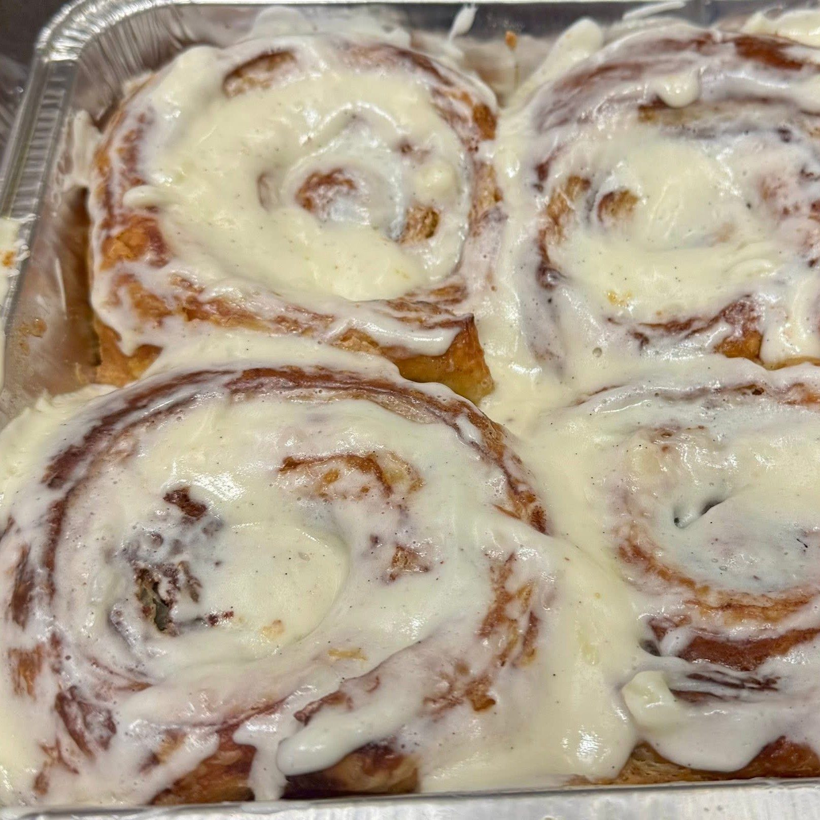 1 Large Cinnamon Roll.